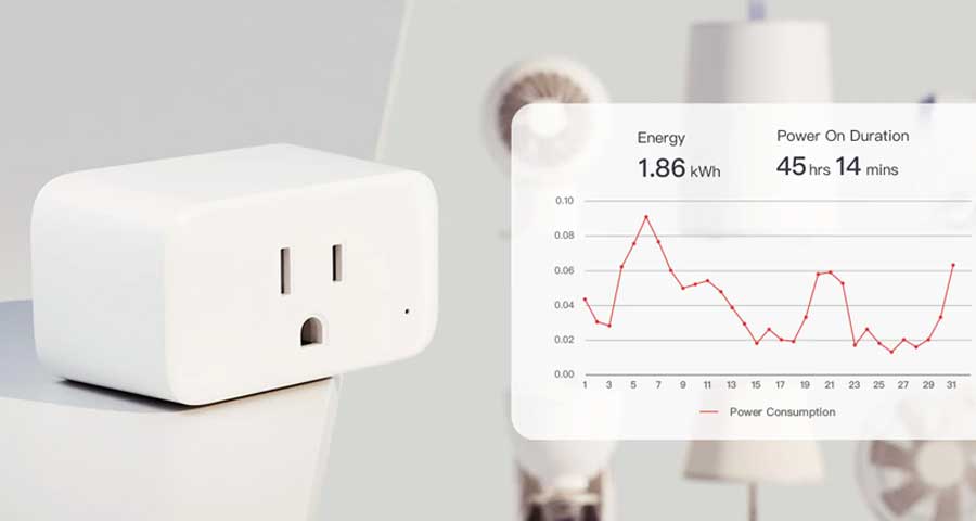 Monitoring of energy consumption by smart plug